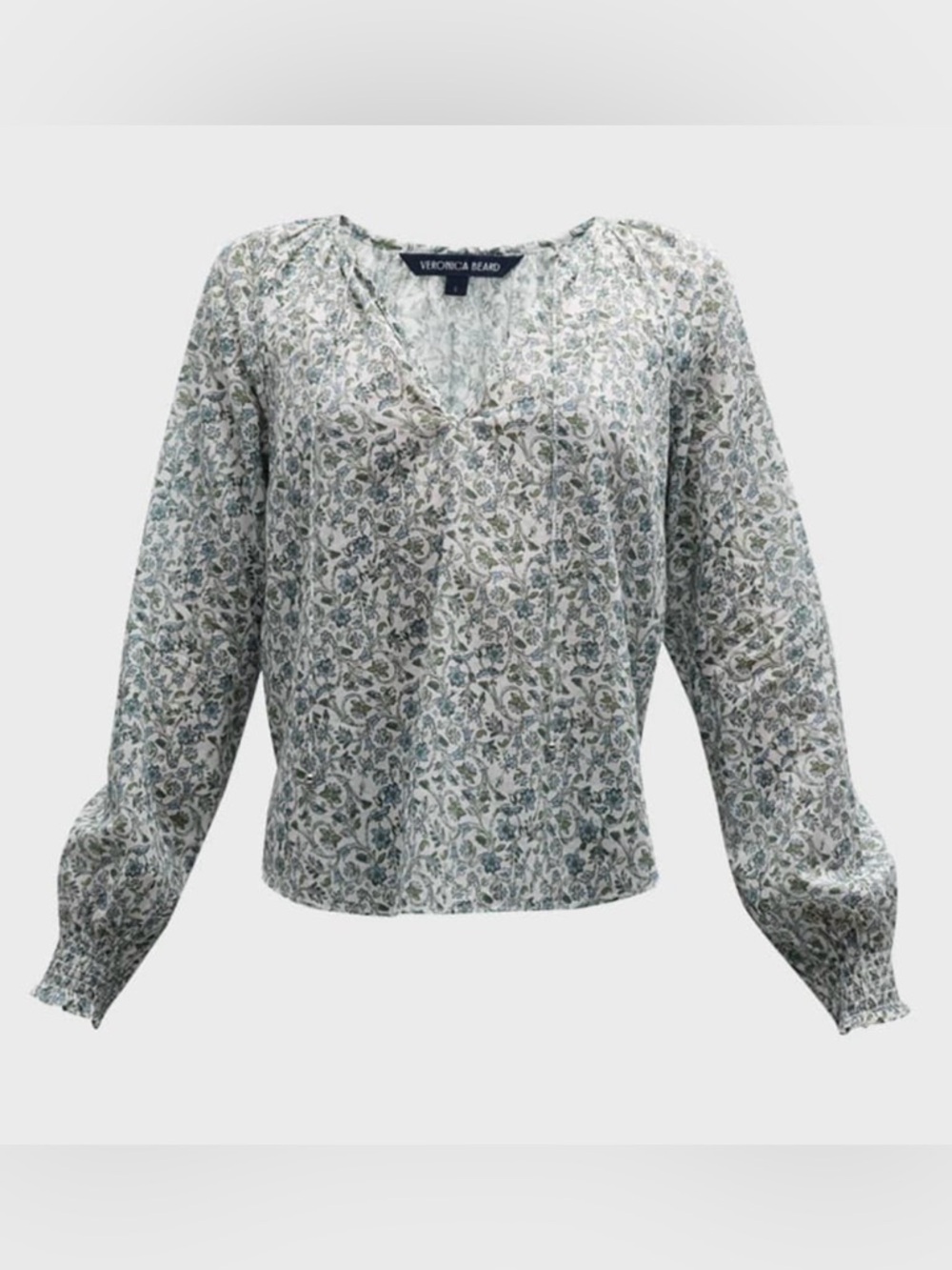 Veronica Beard Layana Floral Long Sleeve Blouse